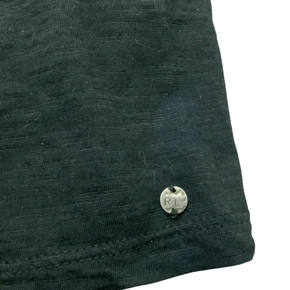 Denim & Supply Ralph Lauren Black Scoop Neck 3/4 Sleeve Embellished Blouse - Picture 7 of 7